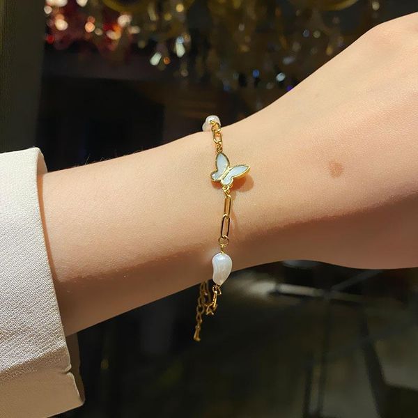 beaded, strands gold white shell butterfly bracelets pendant geometric chain bracelet for women punk link girl party jewelry gifts, Black
beaded, strands gold white shell butterfly bracelets pendant geometric chain bracelet for women punk link girl party jewelry gifts, Black