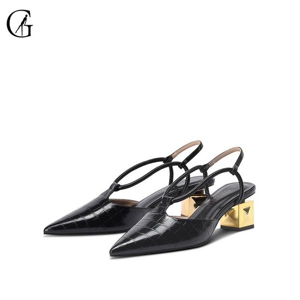 goxeou women's pumps slingbacks pu matte black crocodile print pointed toe 5 cm thick heel party fashion lady sandals size 32-42
goxeou women's pumps slingbacks pu matte black crocodile print pointed toe 5 cm thick heel party fashion lady sandals size 32-42