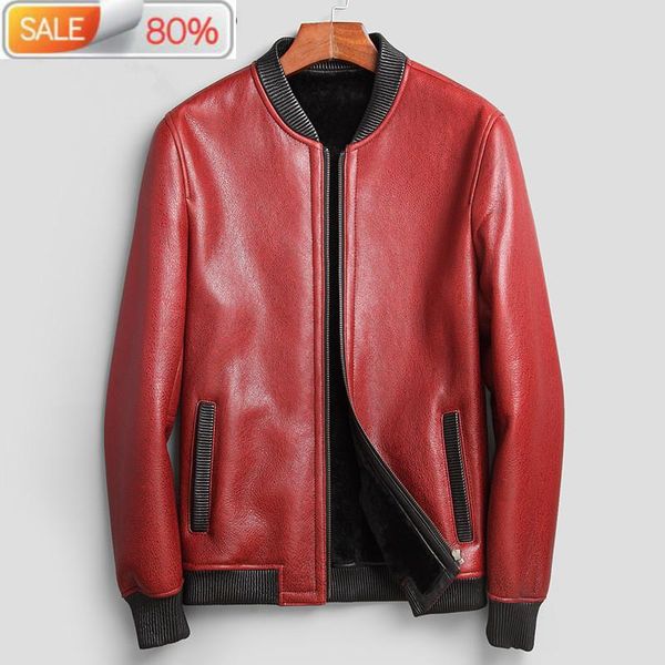 men's leather & faux genuine sheepskin natural wool coat winter shearling men real fur bomber jacket 71eaab, Black
men's leather & faux genuine sheepskin natural wool coat winter shearling men real fur bomber jacket 71eaab, Black