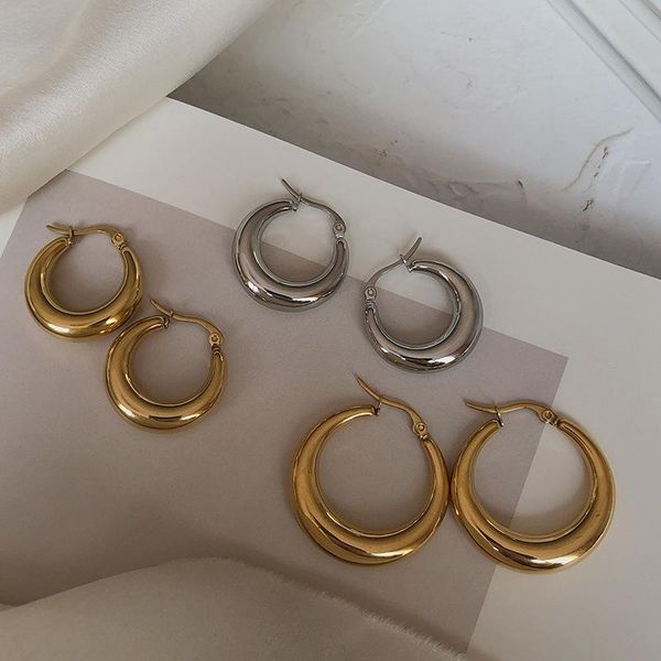 hoop & huggie 925 sterling silver chunky earrings for women men punk geometric fine jewelry wholesale, Golden;silver
hoop & huggie 925 sterling silver chunky earrings for women men punk geometric fine jewelry wholesale, Golden;silver