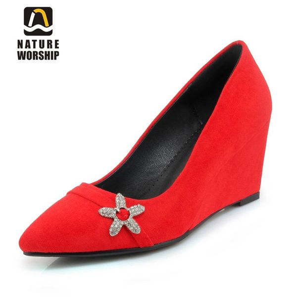 dress shoes nubuck leather flower crystal woman pointed toe high heels for women pumps fashion wedges office lady, Black
dress shoes nubuck leather flower crystal woman pointed toe high heels for women pumps fashion wedges office lady, Black