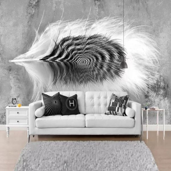 wallpapers drop custom large 3d wallpaper mural abstract black and white feathers background wall decoration
wallpapers drop custom large 3d wallpaper mural abstract black and white feathers background wall decoration