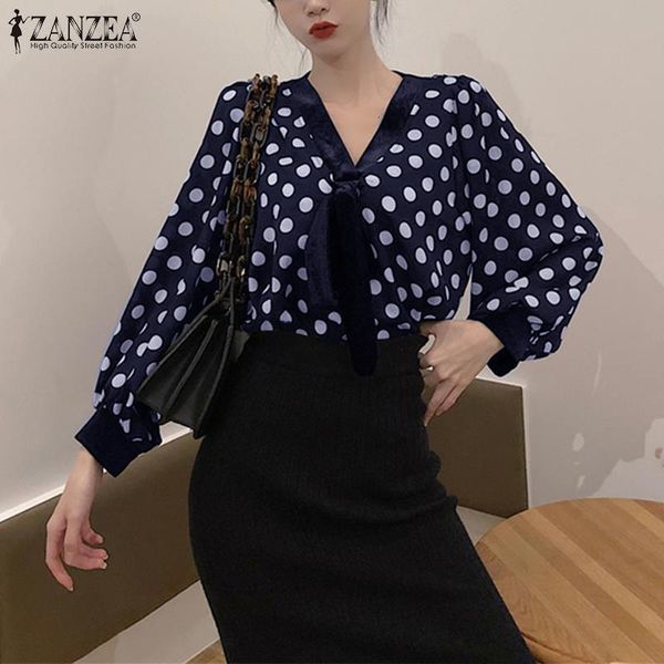 blouses plus size fashion ol spring women blouses 2021 female polka dot shirts casual solid bandage neck loose streetwear, White
blouses plus size fashion ol spring women blouses 2021 female polka dot shirts casual solid bandage neck loose streetwear, White