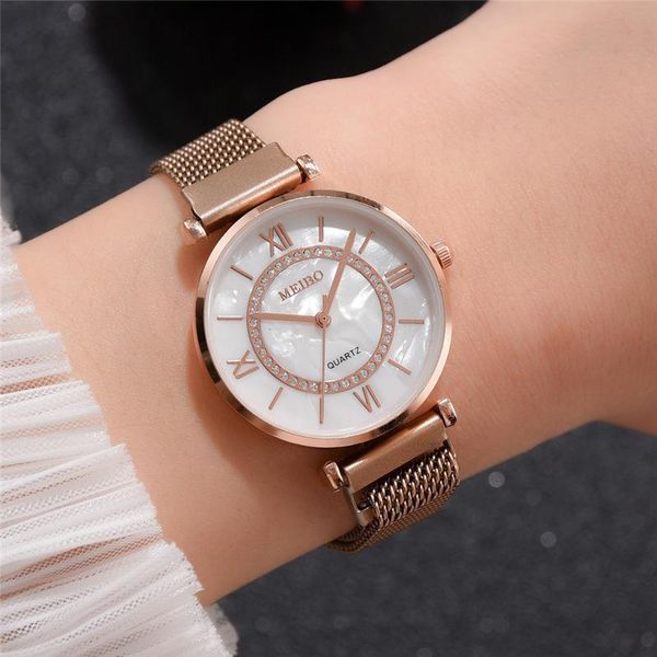 wristwatches luxury 2021 rose gold bracelet watch for women watches sliver ladies female stainless steel magnet wristwatch relogio feminino, Slivery;brown
wristwatches luxury 2021 rose gold bracelet watch for women watches sliver ladies female stainless steel magnet wristwatch relogio feminino, Slivery;brown