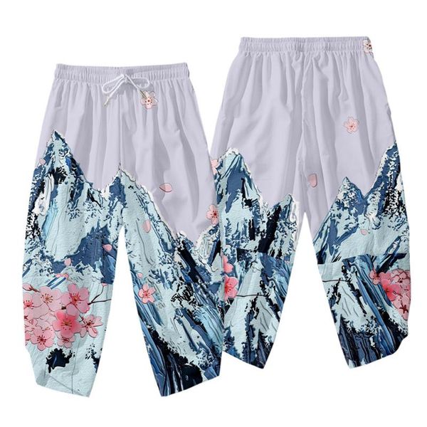 men's pants floral mountain printed women men harem thin casual japanese streetwear loose elastic waist jogger trouser plus size 6xl, Black
men's pants floral mountain printed women men harem thin casual japanese streetwear loose elastic waist jogger trouser plus size 6xl, Black