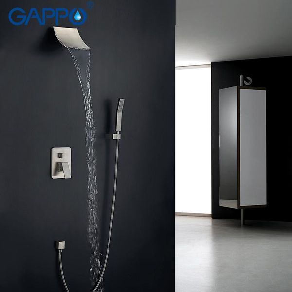 gappo shower faucets chrome waterfall rain shower set head rainfall bathroom concealed bath mixer taps colonne de douche
gappo shower faucets chrome waterfall rain shower set head rainfall bathroom concealed bath mixer taps colonne de douche