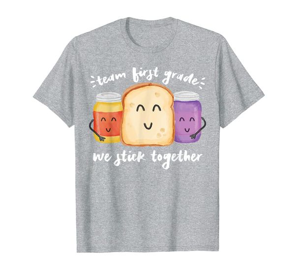 team first grade we stick together bread jam teacher student t-shirt, White;black
team first grade we stick together bread jam teacher student t-shirt, White;black