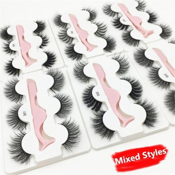 3 pairs mixed style mink eyelashes with 1 tweezer false lashes extension tools set for beauty1
3 pairs mixed style mink eyelashes with 1 tweezer false lashes extension tools set for beauty1