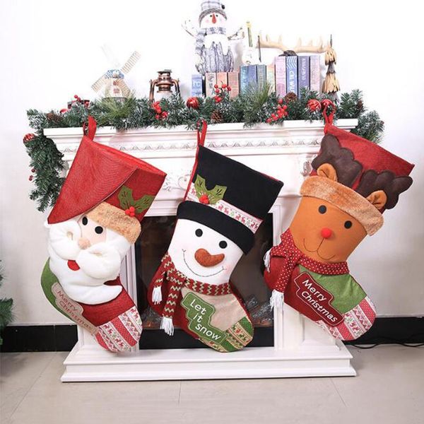 party masks oversized christmas gift socks hanging bag santa snowman elk decoration candy 80cm
party masks oversized christmas gift socks hanging bag santa snowman elk decoration candy 80cm