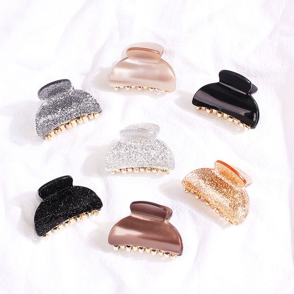 acetate plastic small hair clamps claw women girls fashion gold crab accessories, Slivery;golden
acetate plastic small hair clamps claw women girls fashion gold crab accessories, Slivery;golden