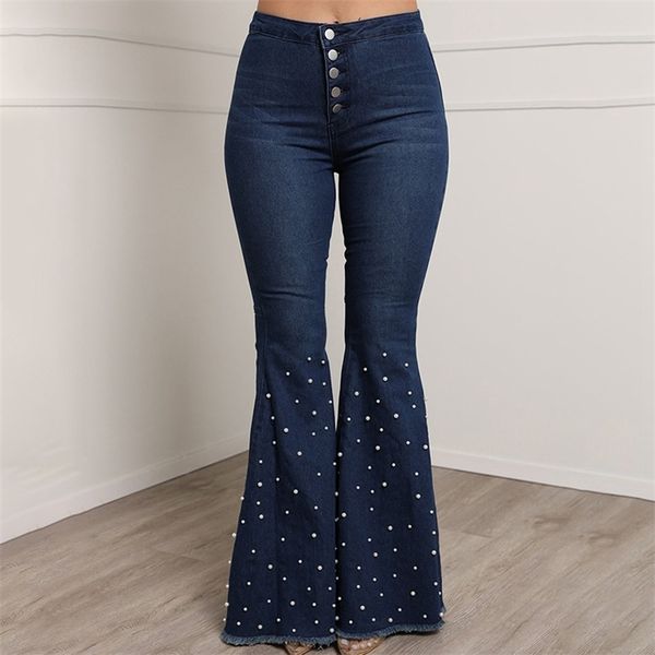 beaded denim flare women high waist elastic skinny wide leg trousers ladies casual bell bottom jeans pants plus size, Blue
beaded denim flare women high waist elastic skinny wide leg trousers ladies casual bell bottom jeans pants plus size, Blue