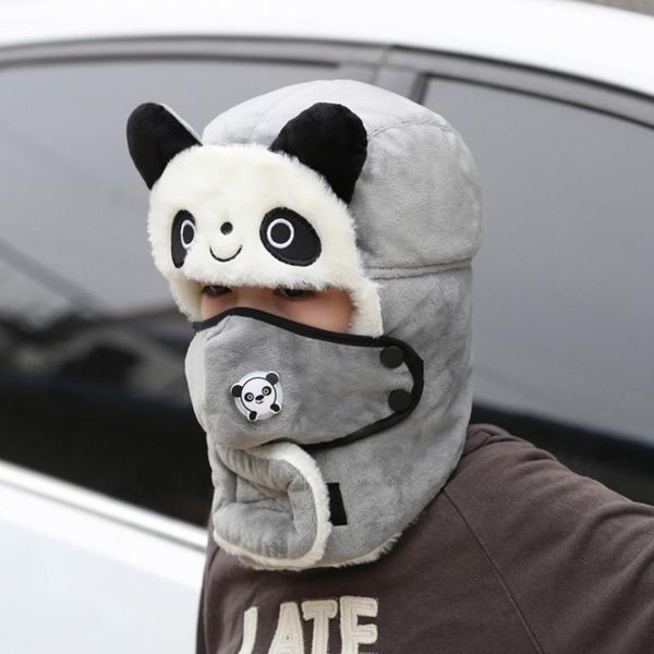 berets children's winter warm hat cute panda earmuff bomber boy girl plus velvet thick beanie, Blue;gray
berets children's winter warm hat cute panda earmuff bomber boy girl plus velvet thick beanie, Blue;gray
