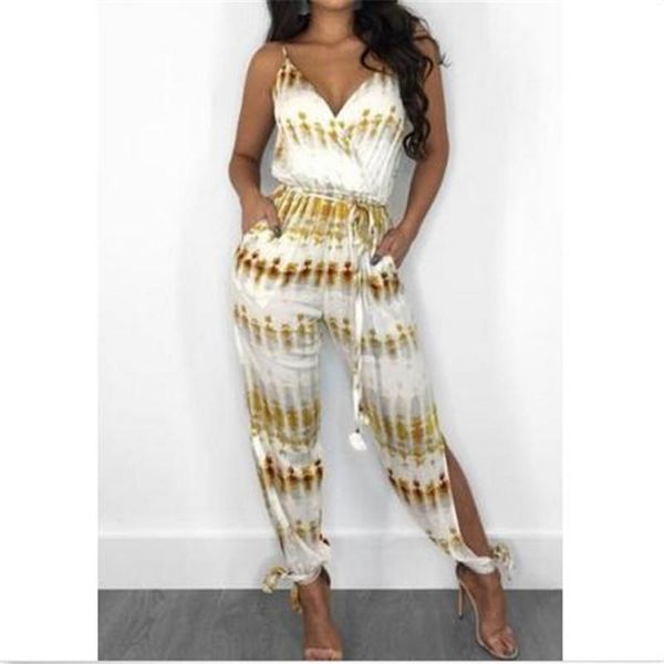 women's jumpsuits & rompers v-neck strappy trousers romper beach side slit long pants jumpsuit ladies' summer holiday printed play, Black;white
women's jumpsuits & rompers v-neck strappy trousers romper beach side slit long pants jumpsuit ladies' summer holiday printed play, Black;white