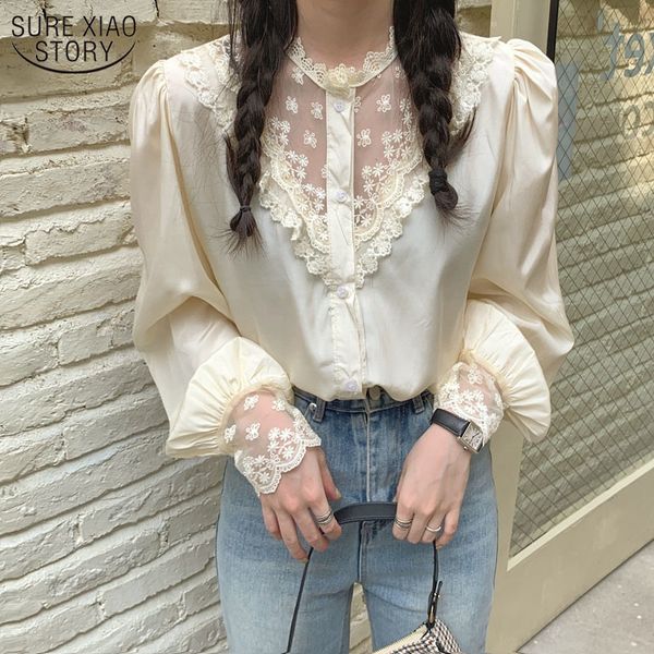 spring blouse women vintage lantern sleeve hollow sweet loose lace stitching flower ladies chiffon shirt blusas 12958 210508, White
spring blouse women vintage lantern sleeve hollow sweet loose lace stitching flower ladies chiffon shirt blusas 12958 210508, White
