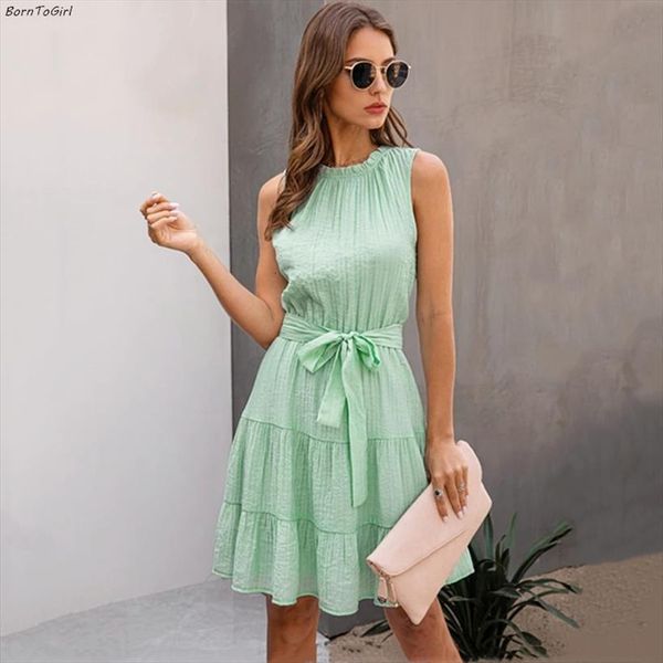 summer casual sleeveless o neck womens dresses navy blue green robe femme ete, Black;gray
summer casual sleeveless o neck womens dresses navy blue green robe femme ete, Black;gray