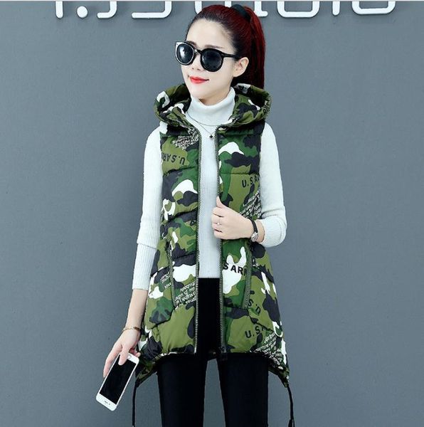 women's vests women winter slim fit cotton padded big pocket ribbon hooded female fashion zipper sleeveless down jacket waistcoats j337, Black;white
women's vests women winter slim fit cotton padded big pocket ribbon hooded female fashion zipper sleeveless down jacket waistcoats j337, Black;white