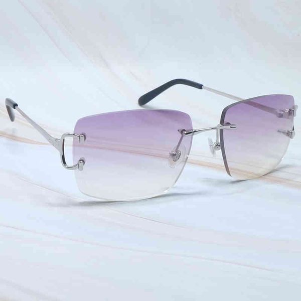 2022 factory wholesale new model metal rimless square big luxury mens sunglass sun shade for men sunglasses, White;black
2022 factory wholesale new model metal rimless square big luxury mens sunglass sun shade for men sunglasses, White;black