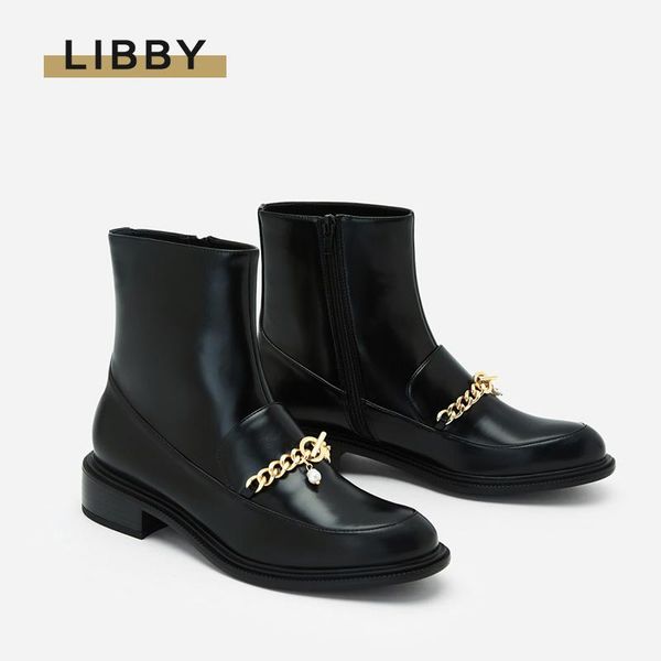 boots 2021 fashion women's shoes golden chain riding winter headband flat short thick ankle, Black
boots 2021 fashion women's shoes golden chain riding winter headband flat short thick ankle, Black