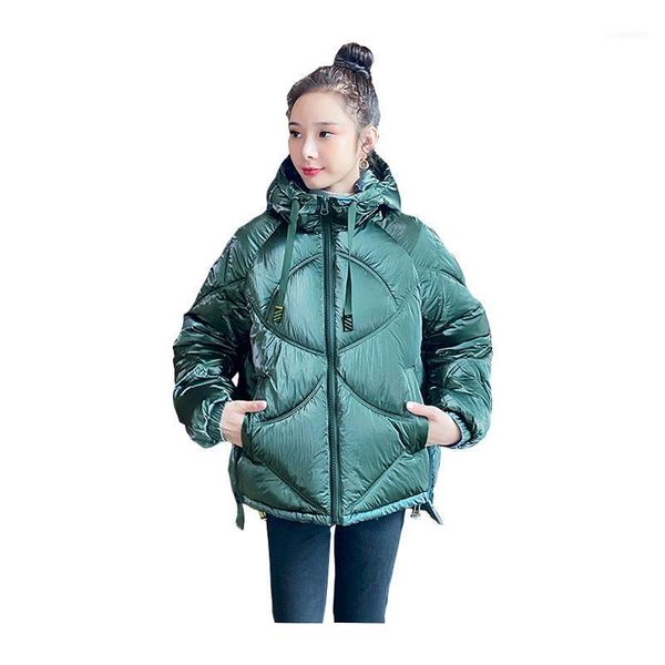 women's down & parkas women short winter jacket girls wide loose hooded glossy windproof oversize cotton padded outwear coat1, Black
women's down & parkas women short winter jacket girls wide loose hooded glossy windproof oversize cotton padded outwear coat1, Black