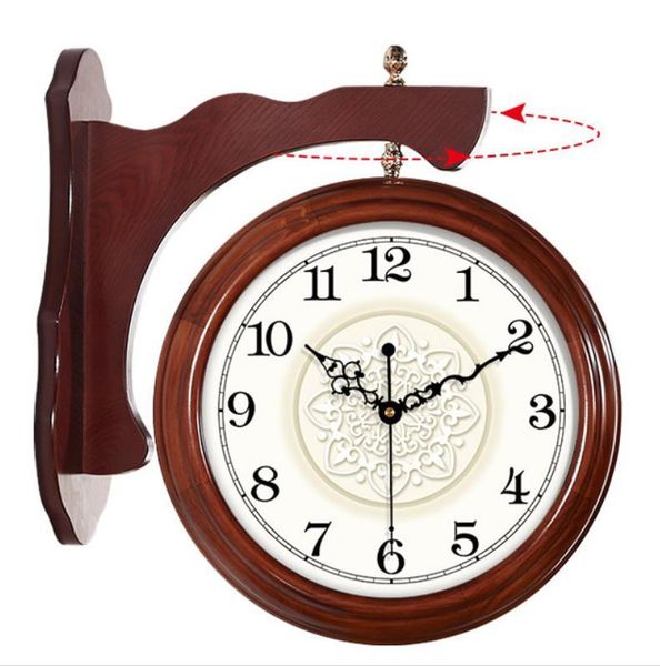 wall clocks luxury originality solid wood double sided clock fashion faced european style modern quartz mute design
wall clocks luxury originality solid wood double sided clock fashion faced european style modern quartz mute design