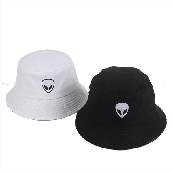 embroidered alien foldable bucket hat beach sun street headwear outdoor cap men and woman hip hop caps, Blue;gray
embroidered alien foldable bucket hat beach sun street headwear outdoor cap men and woman hip hop caps, Blue;gray