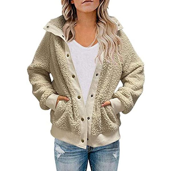 women's jackets fashion lamb wool autumn winter coat women jacket fleece shaggy warm cropped overcoat single breasted outwear, Black;brown
women's jackets fashion lamb wool autumn winter coat women jacket fleece shaggy warm cropped overcoat single breasted outwear, Black;brown