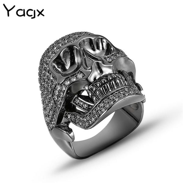 cluster rings skull ring for women men punk style fashion jewelry charm black round cubic zirconia evil skeleton party j02827, Golden;silver
cluster rings skull ring for women men punk style fashion jewelry charm black round cubic zirconia evil skeleton party j02827, Golden;silver
