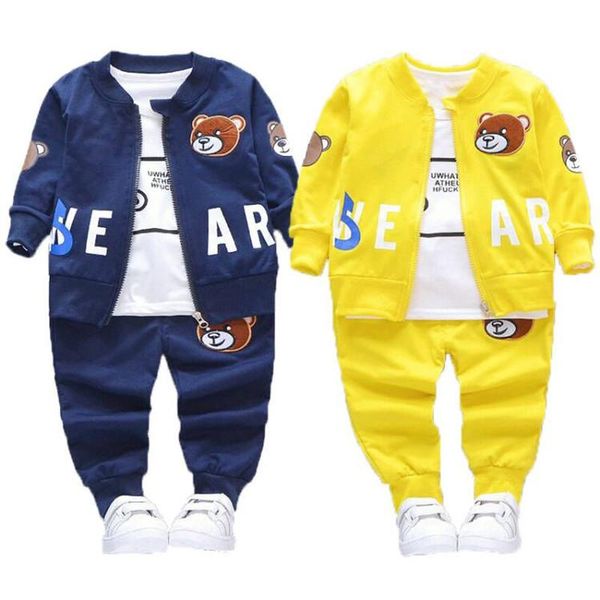 clothing sets children autumn kids cartoo bear hooded sweatshirt +pants 3pcs toddler fashion tracksuit suits boys clothes 0-4y, White
clothing sets children autumn kids cartoo bear hooded sweatshirt +pants 3pcs toddler fashion tracksuit suits boys clothes 0-4y, White