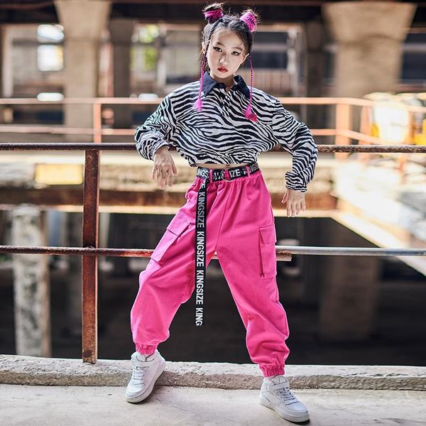 stage wear children's hip-hop dance clothes girls cropped zebra pattern long-sleeved loose pants suit jazz costumes dn10325, Black;red
stage wear children's hip-hop dance clothes girls cropped zebra pattern long-sleeved loose pants suit jazz costumes dn10325, Black;red