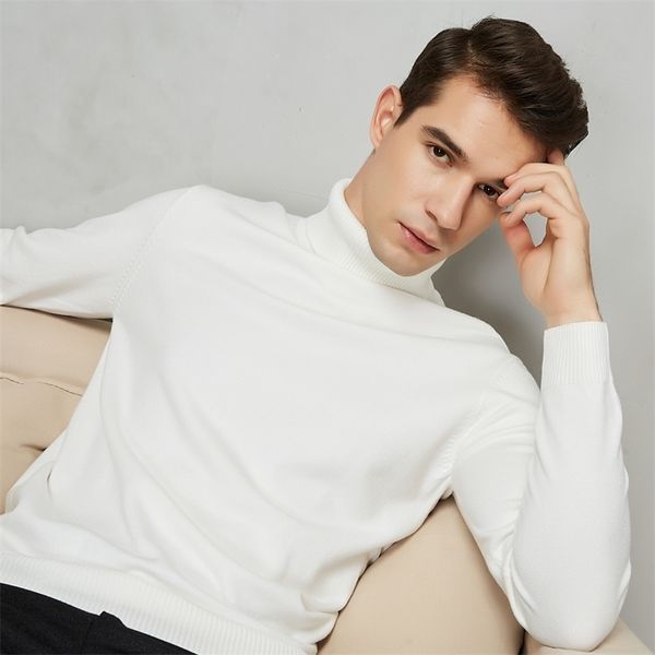8 color white turtleneck sweater men autumn winter thick warm slim fit pullover knitted male brand clothing 210813, White;black
8 color white turtleneck sweater men autumn winter thick warm slim fit pullover knitted male brand clothing 210813, White;black