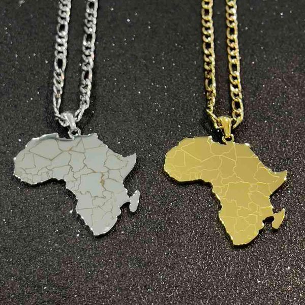 hip-hop style stainless steel africa map pendant necklaces gold color jewelry for women men, Silver
hip-hop style stainless steel africa map pendant necklaces gold color jewelry for women men, Silver