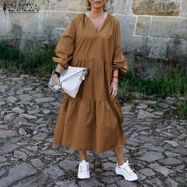 fashion dress for women2021 puff sleeve sundress female mid-calf vestido de mujer casual solid robe femme oversized 5xl dresses, Black;gray
fashion dress for women2021 puff sleeve sundress female mid-calf vestido de mujer casual solid robe femme oversized 5xl dresses, Black;gray
