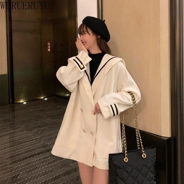 women's wool & blends werueruyu woolen coat 2021 autumn winter double breasted overcoat warm long sleeve outwear female jackets, Black
women's wool & blends werueruyu woolen coat 2021 autumn winter double breasted overcoat warm long sleeve outwear female jackets, Black
