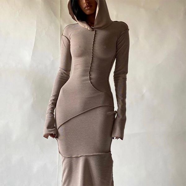 casual dresses european and american women's fall winter fashion slim hooded slim-fit long sleeve anti-wear dress, Black;gray
casual dresses european and american women's fall winter fashion slim hooded slim-fit long sleeve anti-wear dress, Black;gray