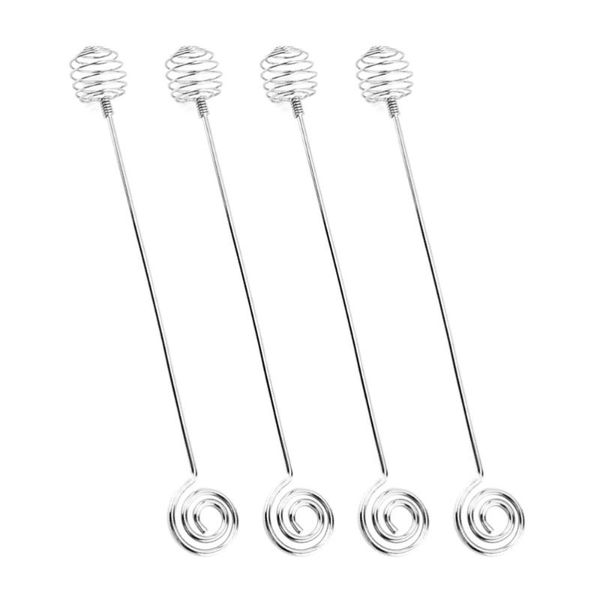 spoons 4pcs stainless steel swizzle sticks honey dipper mixing spoon spherical stir stick for coffee
spoons 4pcs stainless steel swizzle sticks honey dipper mixing spoon spherical stir stick for coffee