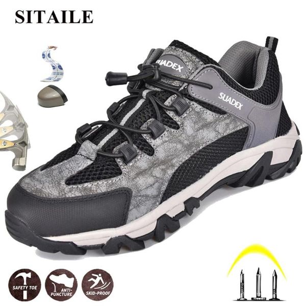 boots sitaile safety shoes puncture-proof steel cap toe work anti-smshing indestructible breathable sneakers, Black 
boots sitaile safety shoes puncture-proof steel cap toe work anti-smshing indestructible breathable sneakers, Black