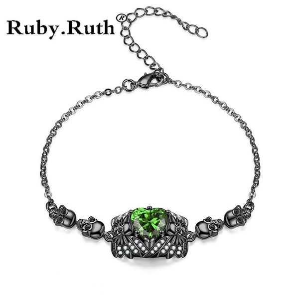 link, chain skull luxury black silver color heart zircon crystal bracelet bangle charm women bracelets wedding jewelry drop
link, chain skull luxury black silver color heart zircon crystal bracelet bangle charm women bracelets wedding jewelry drop