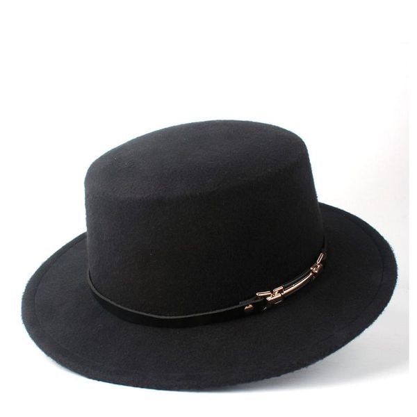 fashion men women flat hat tea party wool trilby retro fedora size 56-58cm wide brim hats, Blue;gray
fashion men women flat hat tea party wool trilby retro fedora size 56-58cm wide brim hats, Blue;gray