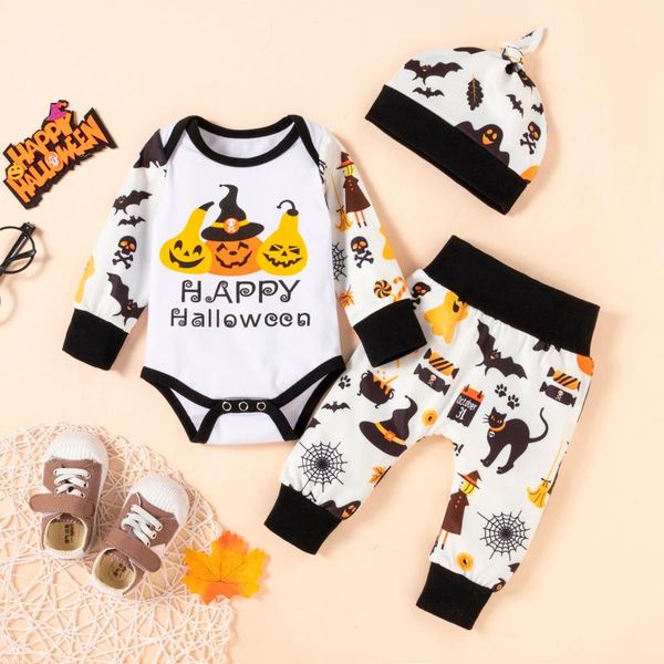 clothing sets autumn winter born baby boys halloween letter bodysuit+pumpkin cartoon pants children clothes girls set outfit, White
clothing sets autumn winter born baby boys halloween letter bodysuit+pumpkin cartoon pants children clothes girls set outfit, White