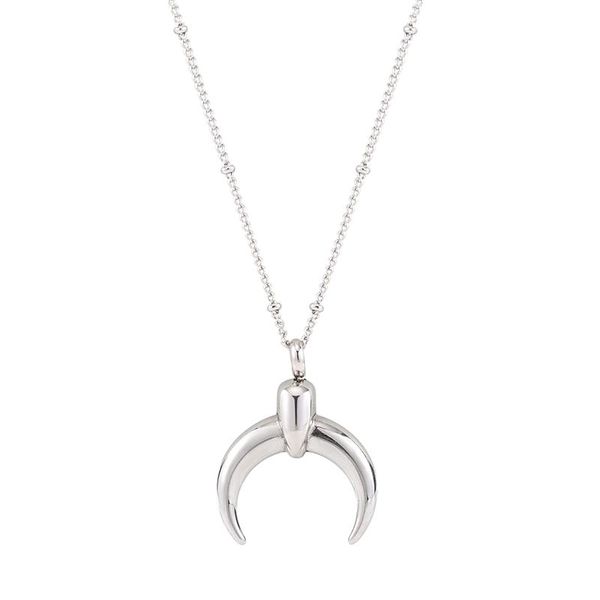 pendant necklaces men/women fashion simple sweater necklace stainless steel glossing moon for jewelry gift, Silver
pendant necklaces men/women fashion simple sweater necklace stainless steel glossing moon for jewelry gift, Silver