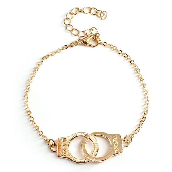 link, chain creative punk couple handcuffs pendant bracelet hip hop party gold silver color hand jewelry gifts for friends, Black
link, chain creative punk couple handcuffs pendant bracelet hip hop party gold silver color hand jewelry gifts for friends, Black