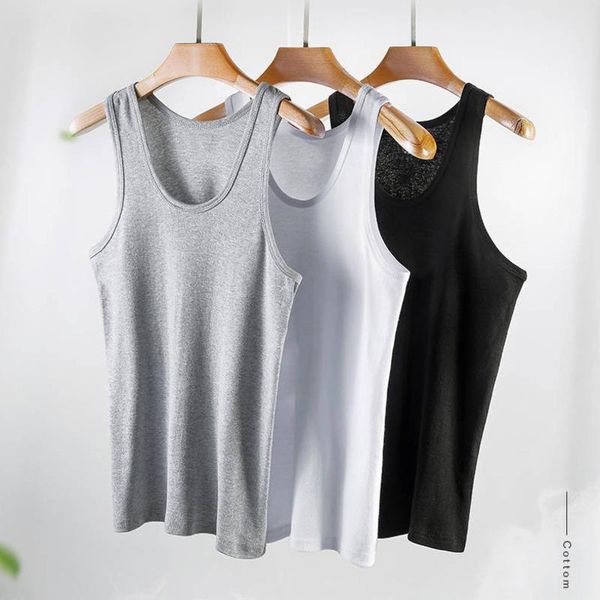 men' tank summer clothing vest black white grey sleeveless fitness bodybuilding 2021 plus gym, White;black
men' tank summer clothing vest black white grey sleeveless fitness bodybuilding 2021 plus gym, White;black