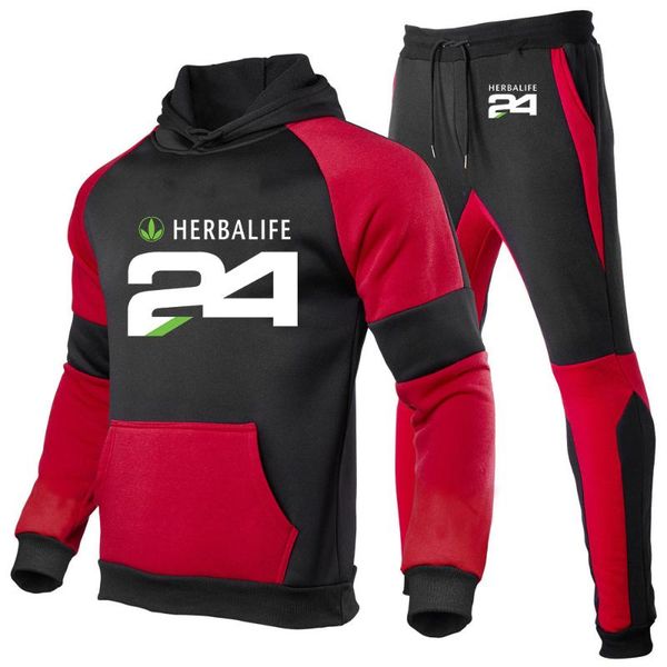 men's tracksuits 2021 herbalife 24 print sports suit 2 pieces hoodie trousers men splicing clothing sportswear set, Gray
men's tracksuits 2021 herbalife 24 print sports suit 2 pieces hoodie trousers men splicing clothing sportswear set, Gray