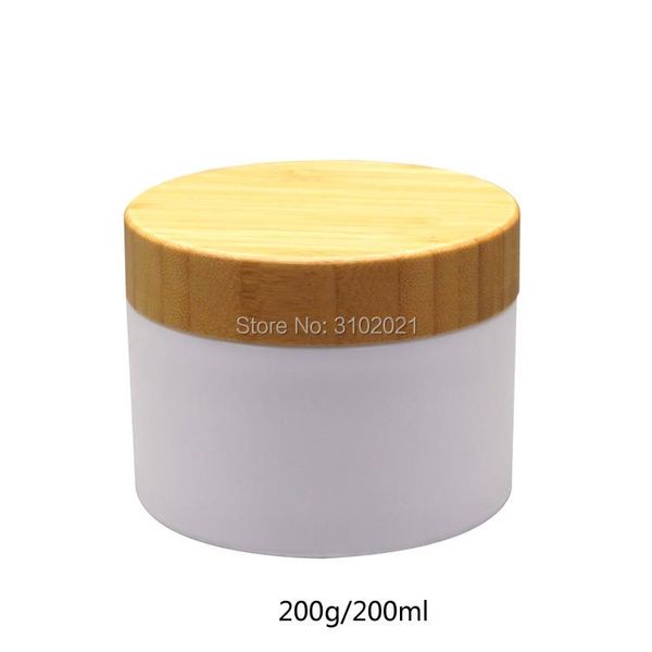 storage bottles & jars 10pcs 200g white pp plastic facial eye cream jar container with bamboo cover lid diy empty cosmetic package refillabl
storage bottles & jars 10pcs 200g white pp plastic facial eye cream jar container with bamboo cover lid diy empty cosmetic package refillabl