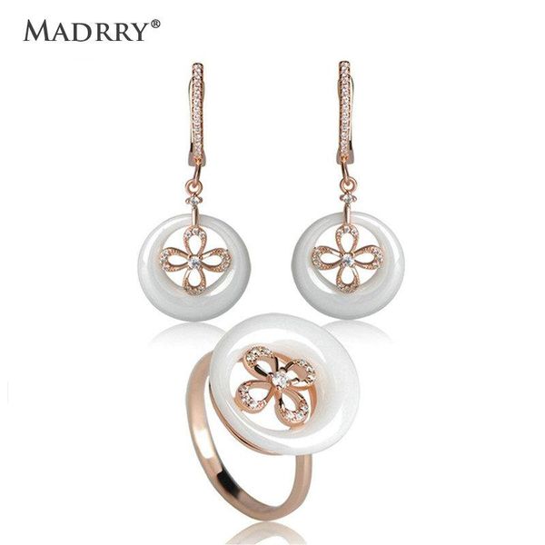 earrings & necklace madrry ceramic dangler ring jewelry sets + zircon flower dangle earring porcelain copper wedding for women, Silver
earrings & necklace madrry ceramic dangler ring jewelry sets + zircon flower dangle earring porcelain copper wedding for women, Silver
