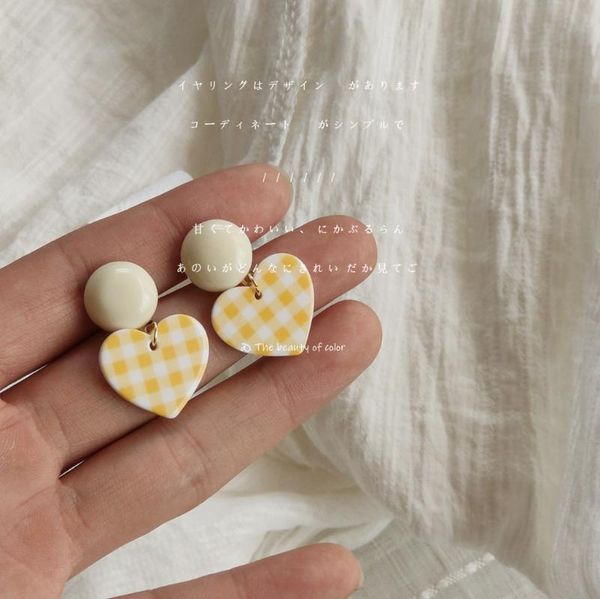 stud 925 silver needle plaid print heart-shaped earrings women fine jewelry for woman korean gift female, Golden;silver
stud 925 silver needle plaid print heart-shaped earrings women fine jewelry for woman korean gift female, Golden;silver