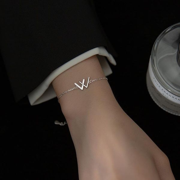 link, chain 925 sterling silver minimalist zirconia w letter bracelet elegant design for women girls lady fashion jewelry, Black
link, chain 925 sterling silver minimalist zirconia w letter bracelet elegant design for women girls lady fashion jewelry, Black