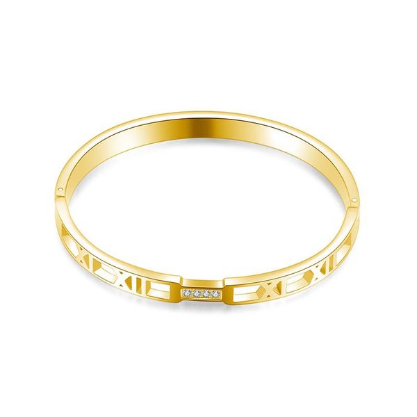 bangle 2021 style stainless steel, steel hollow roman numerals inlaid crystal zircons ladies bracelet jewelry gifts, Black
bangle 2021 style stainless steel, steel hollow roman numerals inlaid crystal zircons ladies bracelet jewelry gifts, Black