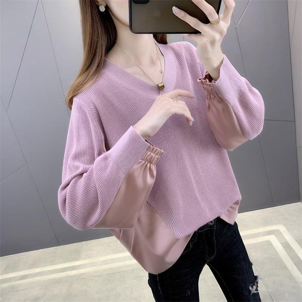 women's sweaters 6668 (fall in upstairs room 3 ranked no. 1) the v is gotten loose knit shirt long sleeve dress 46, White;black
women's sweaters 6668 (fall in upstairs room 3 ranked no. 1) the v is gotten loose knit shirt long sleeve dress 46, White;black