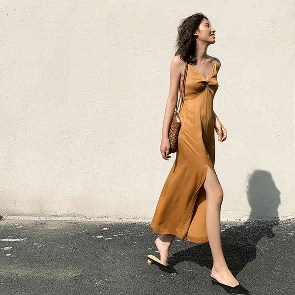 ladies, summer dress party at night elegant romantic slit spaghetti golden satin sash ladies'clubwear, Black;gray
ladies, summer dress party at night elegant romantic slit spaghetti golden satin sash ladies'clubwear, Black;gray